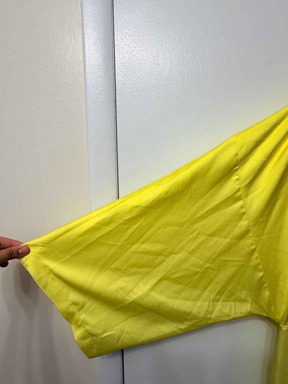 H&M Yellow and Cream Twist-Front Maxi Dress - Picture 3 of 4